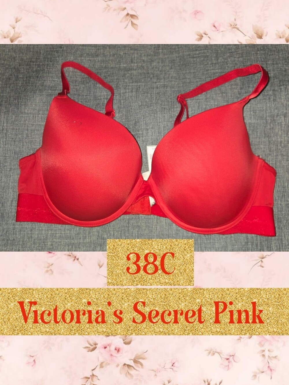 PINK Victoria's Secret Red Bra - 38C